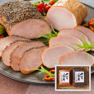 [ Bon Festival gift ] three-ply Iga Ueno. . roast ham & pepper pork ...{ delivery period :6 month 17 day ~8 month 10 day }