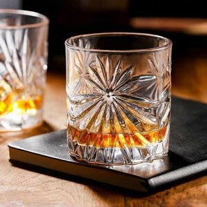 ウイスキーグラス ロックグラス ブランデーグラス ウイスキー　クリア グラス クリスタルグラス 300ml ２個セット