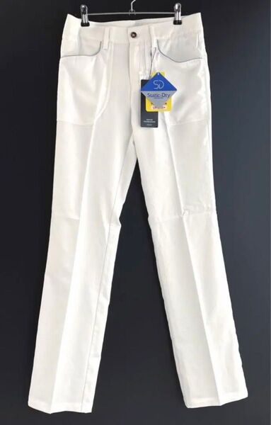 新品 アディダス adidas レディース ストレッチパンツ ゴルフウェア 白 ホワイト M
