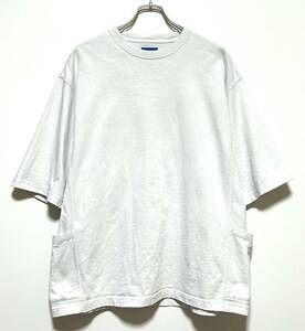 BEAMS サイドポケット ビッグ Tシャツ（S）白 ビームス オーバーサイズ ドロップショルダー ヘビーウェイト 厚手 半袖