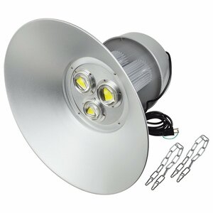 【吊り下げ照明】 水銀灯タイプ LEDだから超省エネ！ 投光器 150W AC100V 5m 1個 ホワイト 白発光 作業灯 ワークライト 倉庫 駐車場 照明