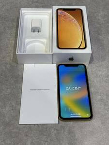 【美中古】 Apple iPhone XR 64GB イエロー 動作確認済 ディスプレイ 交換品 MT082J/A スマホ SIM フリー