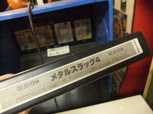  Metal Slug 4 кассета soft SNK NEOGEO Neo geo работа товар Showa Retro игра Vintage дагаси магазин orange блок 