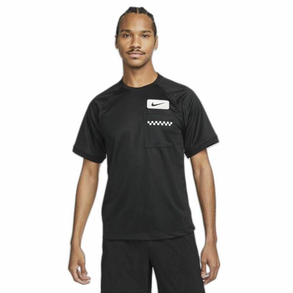 M 新品 NIKE ナイキ メンズ DRI-FIT Tシャツ ドライ ワイルドカード ワッペン トレーニングシャツ 黒 ブラック 半袖