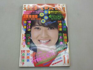 近代映画　1983年11月号　小泉今日子　近藤真彦　伊藤麻衣子　シブがき隊　堀ちえみ　松田聖子　石川秀美　河合奈保子