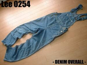 Lee Riders indigo Denim overall w80cm regular Lee Rider's 0254 Vintage 294..90s coverall VINTAGE OVERALL jeans COWBOY