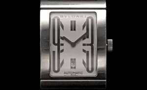 BVLGARI BVLGARY Rettangolo RT45S циферблат белый самозаводящиеся часы SS наручные часы мужской письменная гарантия / инструкция по эксплуатации / кейс / коробка есть 