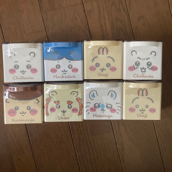 【新品未開封】ちいかわ キューケース ちいかわ ハチワレ うさぎ モモンガ くりまんじゅう シーサー 表情替え