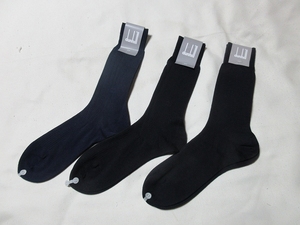R-464*dunhill( Dunhill )! unused / men's / socks socks 3 pairs set (25.0cm)*