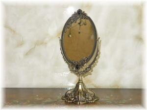 [ free shipping!]* super-discount prompt decision!* new goods * antique style /.. design / dressing up . desk mirror 