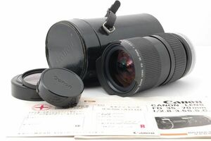 【良品】Canon FD35-70mm F2.8-3.5 S.S.C. 説明書・国際保証書付き #142c