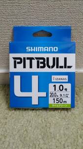 * новый товар не использовался Shimano PE линия pitobru4 1 номер 150m lime зеленый 
