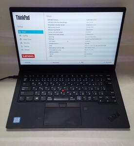 【Bios OK】 Lenovo ThinkPad X1 Carbon 20QE i5-8265U/8GB 第8世代 ⑧