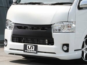 新品☆UI vehicle【ユーアイビークル】　Forbito フロントリップスポイラー 標準ボディ用（未塗装）　ハイエース（200系）　Ⅳ型