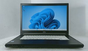 ●[Windows11] 第7世代CPU搭載 格安ビジネスノート 15.6型 富士通 LIFEBOOK A577/S (Core i3-7130U 2.7GHz/4GB/SSD 128GB/Wi-Fi)