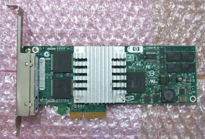 ●HP純正 NC364T 4ポートギガビットLANアダプタ 1000Base-T*4 PCI-E [通常ブラケット] [P/N:593743-001] QFE Adapter