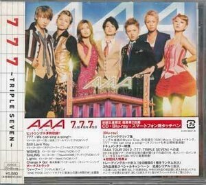 ◆未開封CD+BD★『777 TRIPLE SEVEN （Blu-ray Disc付）/ AAA』トリプル・エー AVZD-38537 宇野実彩子 西島隆弘 日高光啓★