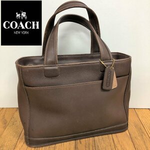 coach/ハンドバッグ/レザー/ブラウン系/ユニセックス/シンプルなデザイン/コーチ/本革/カーフ/ビジネスにも