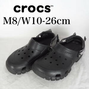 MK7003*crocs*クロック*メンズサンダル*M8/W10-26cm*黒