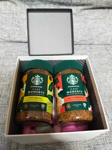 [ gift for ] Starbucks Cafe mo- men to smooth bright 2 piece set 