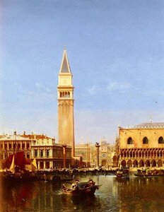 Art hand Auction Ölgemälde Reproduktion von Baptiste_Grand Canal von Venedig MA760 Eurasia Art, Malerei, Ölgemälde, Natur, Landschaftsmalerei