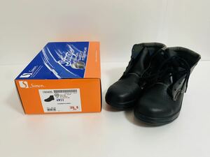 Simon　シモン　安全靴　AW22　25.5cm　牛革　ブラック　未使用品　EEE　3E　外装箱に傷みあり