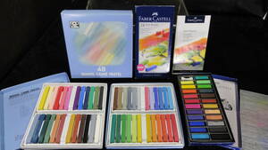 〇ふ51.FABER-CASTELL 絵コンテ ソフトパステル NOUVEL CARRE PASTEL 24色 48色