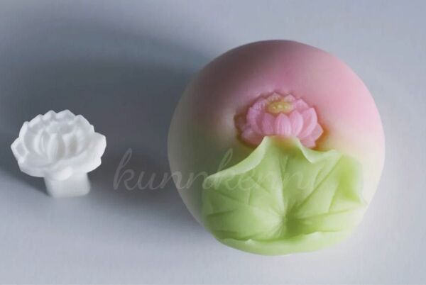 【新品】和菓子道具蓮華押し棒連の花練り切リ菓子型ねりきり生菓子型wagasi