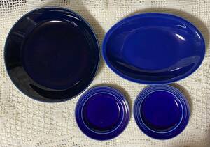 たち吉 あいあい皿セット / 金麦 絶対もらえる あいあいカレー皿 濃藍カレー深皿 全4枚