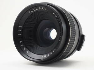 ★訳あり実用品★ TELESAR AUTO 35mm F2.8 M42 ★動作するが、F2.8まで絞り込めず #TA5157 