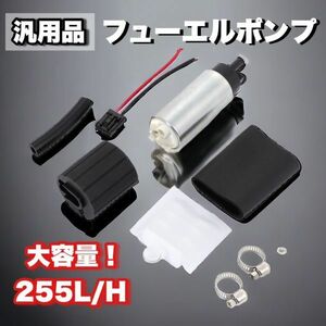 フューエルポンプ GSS342 255LPH 大容量 燃料ポンプ 汎用品 255L 取付キット ユニバーサルフィット 車 タンク燃料ポンプ CHN212