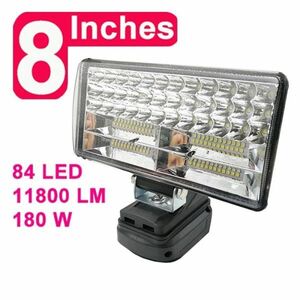 180W LED ワークライト USB充電付き LEDフラッドライト ワークライト ランタンライト投光器 マキタ 互換 DIY 集魚灯 作業 防災 16