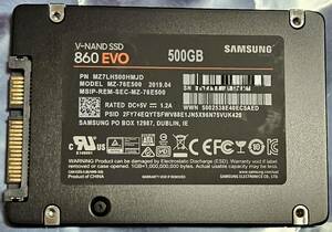 SSD SAMSUNG 860 EVO 2.5インチ SATA 500GB