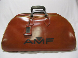 AMF 70s フェイクレザー ボストンバッグ 茶 ハーレーダビッドソン ヴィンテージ