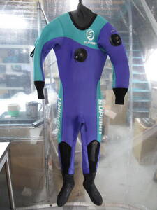 World dive SUPMAN サップマン ドライ スーツ メンズ 着丈 約149cm 厚み 約6mm シューズ 26cm スキューバ ダイビング 管理6CH0603I55