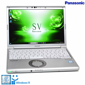 顔認証 Panasonic Let's note SV7 第8世代 Core i5 8350U M.2SSD256G メモリ8G Wi-Fi Webカメラ USBType-C Windows11