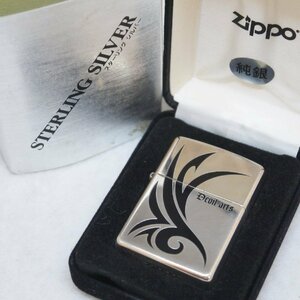 USED品・保管品 ZIPPO ジッポ ライター STERLING 刻 スターリング 純銀 #15 シルバー Devil arts 2007年製 約36.6g ケース付 喫煙具