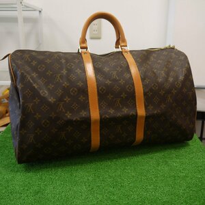 USED品・保管品 Louis Vuitton ルイヴィトン M41424 キーポル55 ボストンバッグ 旅行カバン VI1913 モノグラム ゴールド金具 現状品