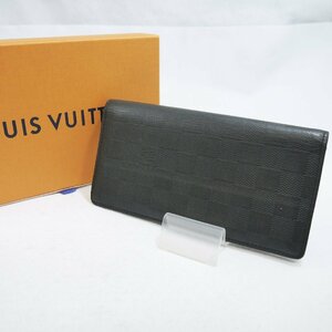 USED品・保管品 Louis Vuitton ルイヴィトン N63010 ポルトフォイユ・ブラザ 二つ折り長財布 ダミエアンフィニ SP0126 外箱付き