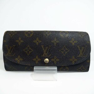 定形外送料無料 USED品・保管品 Louis Vuitton ルイヴィトン M60460 ポルトフォイユ・ルイーズ モノグラム TR2122 長財布 ダメージ大