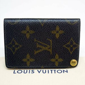 定型外送料無料 USED品・保管品 Louis Vuitton ルイヴィトン M60937 ポルトカルトクレディプレッシオン モノグラム カードケース ET1903