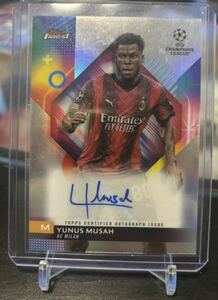 【YUNUS MUSAH】◆直筆サインカード◆ 2023-24 TOPPS UEFA CLUB COMPETITIONS SOCCER AC MILAN