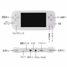 ★新品★ 4.3インチ ポータブルゲーム レトロゲーム機 3000 in 1 11種類のシミュレーターをサポート エミュレーター 互換機 DG006_画像3