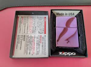 ZIPPO　ジッポー 　パープル色鏡面　2021年　中古品