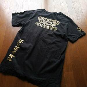 SUMMER SONIC 2004 サマーソニック Hurley ハーレー Ｔシャツ メンズ Fサイズ ブラック 24-0602fu11【4点同梱で送料無料】