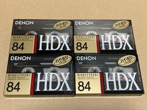 DENON　HD-X　84　4本　未開封　未使用　カセットテープ