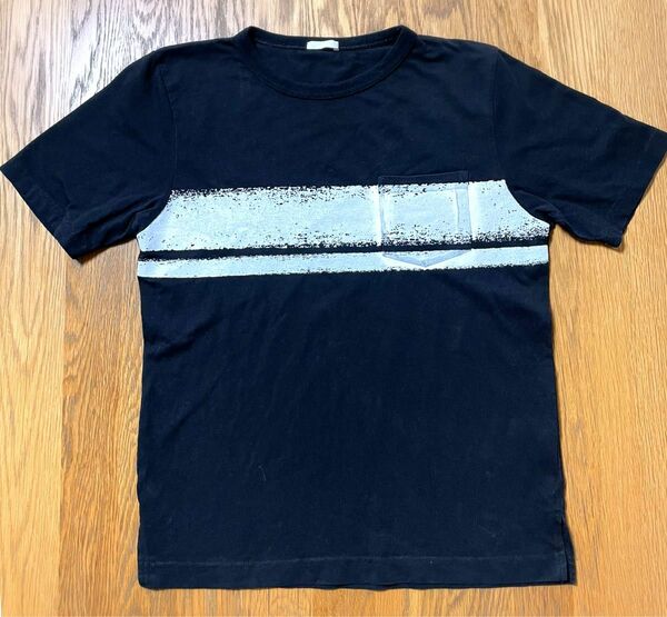GU キッズ 半袖 Tシャツ クルーネックサイズ 150cm ブラック系