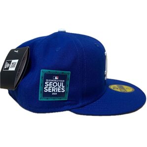 NEW ERA+MLB韓国限定 WORLD TOUR SEOUL SERIES 59FIFTYキャップ ドジャースブルー7.1/2