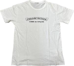 comme des garcons chrome cdg hearts homme plus shirt play white black tee tシャツ クロムハーツ 白 黒 ブラック