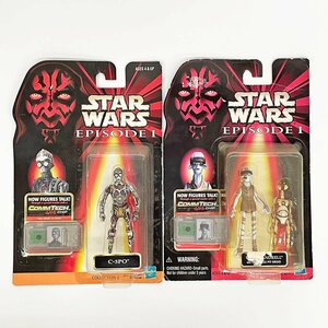 未開封 Star Wars スター・ウォーズ Episode 1 Action Figure エピソード1 コムテックフィギュア 2点セット◆C-3PO 他 [F6582]